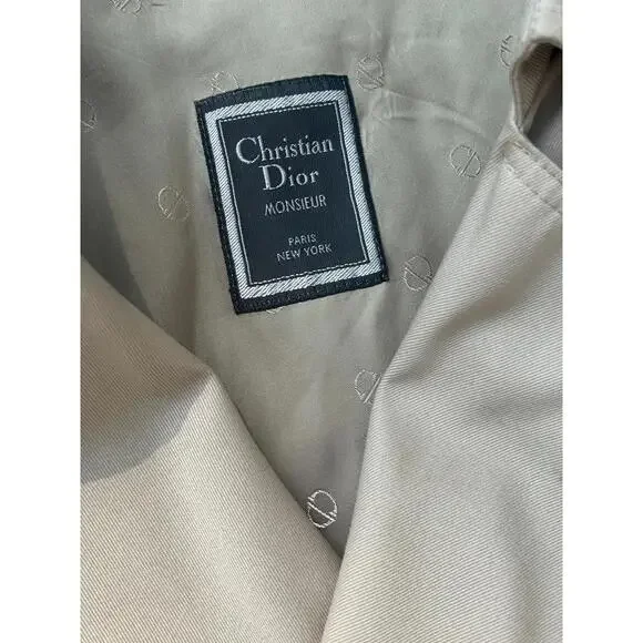 Vintage 90's Christian Dior Monsieur Trench Coat